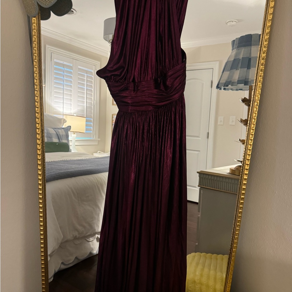 Elegant Burgundy Gown (altered in the front)